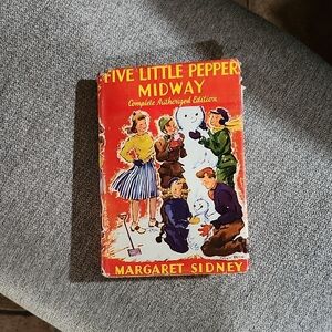 VINTAGE 1918 "FIVE LITTLE PEPPERS MIDWAY" HARDCOVER BOOK